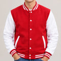 Men's Fashion Varsity Jacket Causal Slim Fit Cotton Letterman Baseball Bomber Jackets