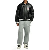 London Icon Leather Jacket – Black Aviator Style