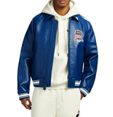Icon Leather Jacket – Mazarine Blue