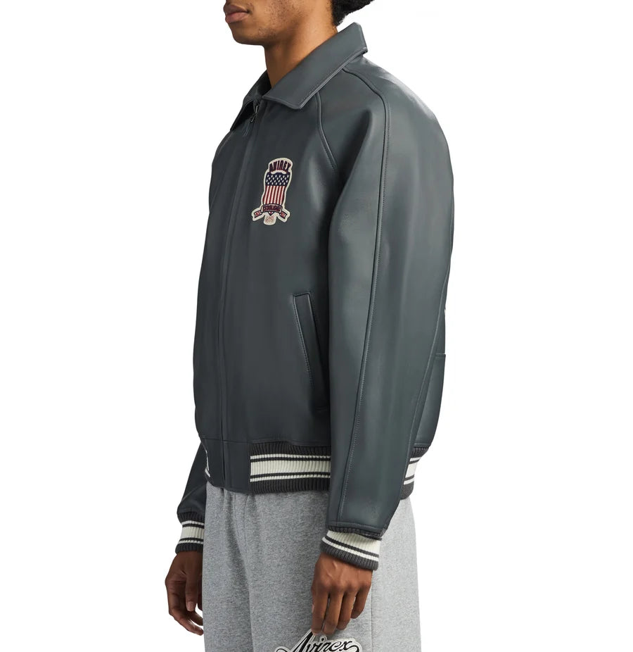 Asphalt Icon Leather Jacket | Men's Varsity Jacket