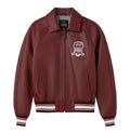 Avirex Oxblood Leather Jacket – Classic USA Heritage Bomber Jacket