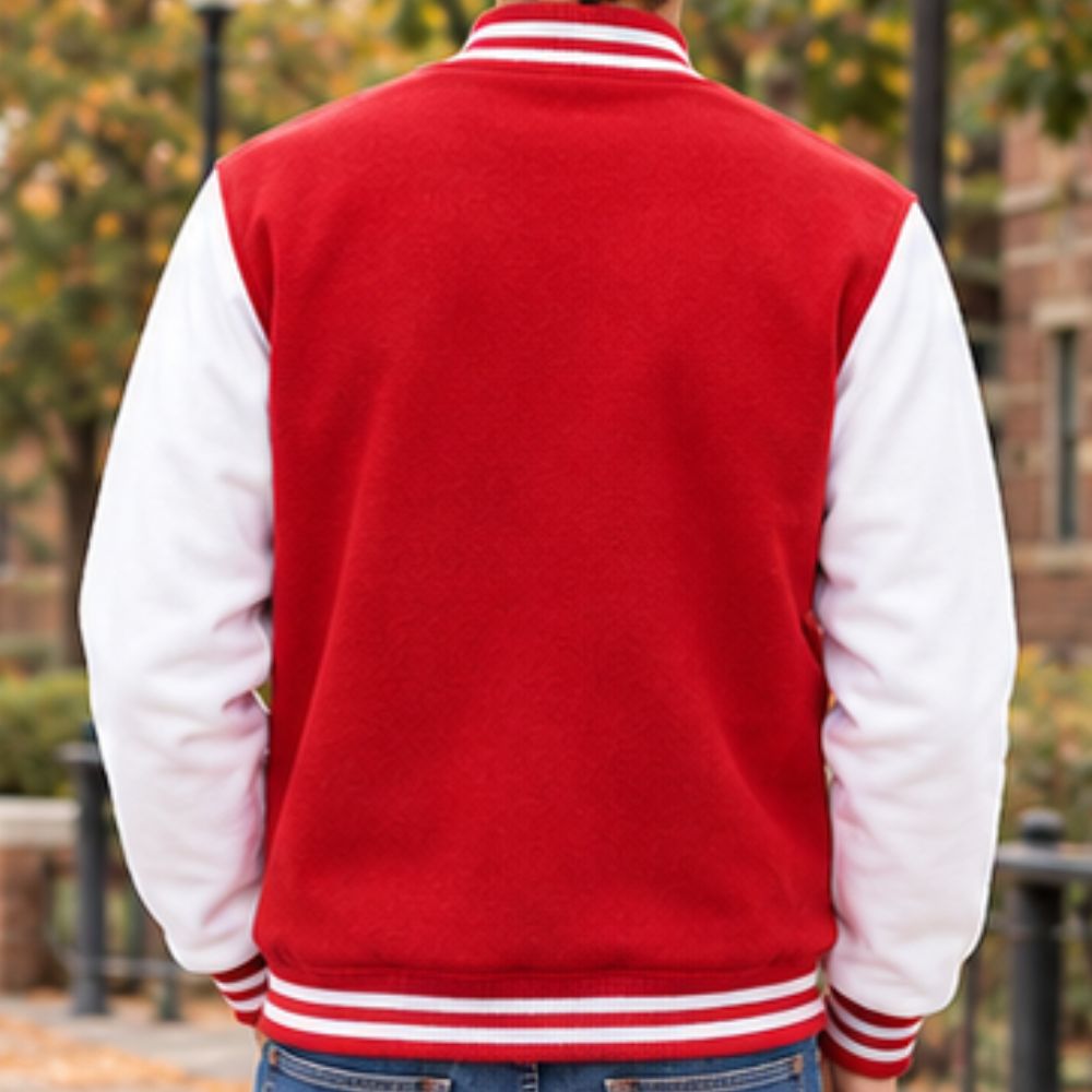 Men's Fashion Varsity Jacket Causal Slim Fit Cotton Letterman Baseball Bomber Jackets