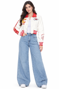 Varsity Jacket for Women – Casual Streetwear Bomber Jacket – Cotton Blend