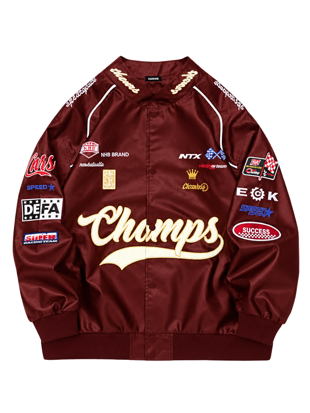 Racing Bomber Jacket – Motorsport Streetwear Varsity Jacket – Satin